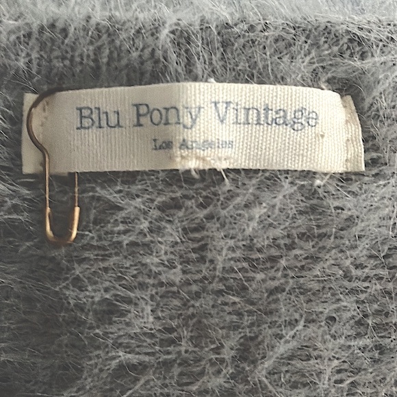 Blu Pony Vintage button-up soft sweater girls sz 10/12 - Picture 5 of 5